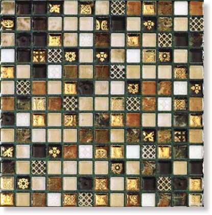 Mosaico Ryad Gold Crema (1.5x1.5) 20x20