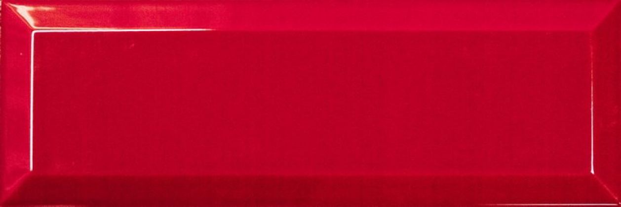 Плитка Magnum Rojo Brillo Bisel 10x30