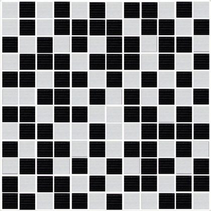 Mosaico Energy Black-Blanco 30x30
