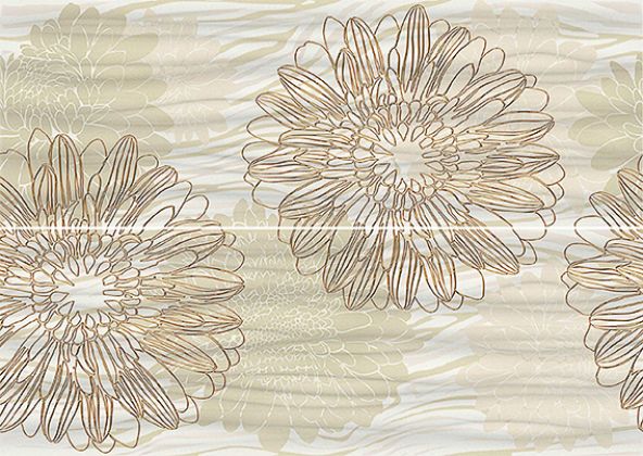 Gloss Rel Meringa Flores Decor 48x68