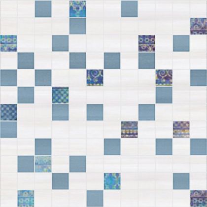 Acuarela Mosaico Cotton-Perla 30x30