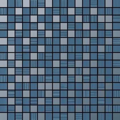 Mosaico Tresor Lys Bleu 35x35