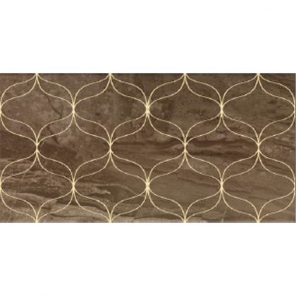 ETHEREAL Gold Geometric Decor Soft Brown Glossy 30x60 K08226600001VTE0