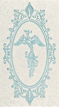 Анастасия орнамент голубой 25x45 1645-0097