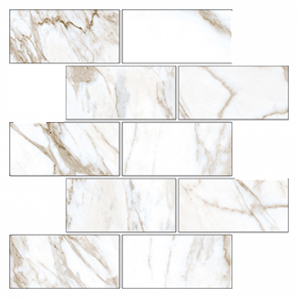 Marble Trend Мозаика K-1001/MR/m13/ Calacatta 30,7x30,7 K-1001/MR/m13/307x307x10