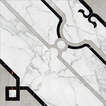 Marble Trend K-1000/MR/d01-cut/ Carrara 60x60 K-1000/MR/d01-cut/600x600x10