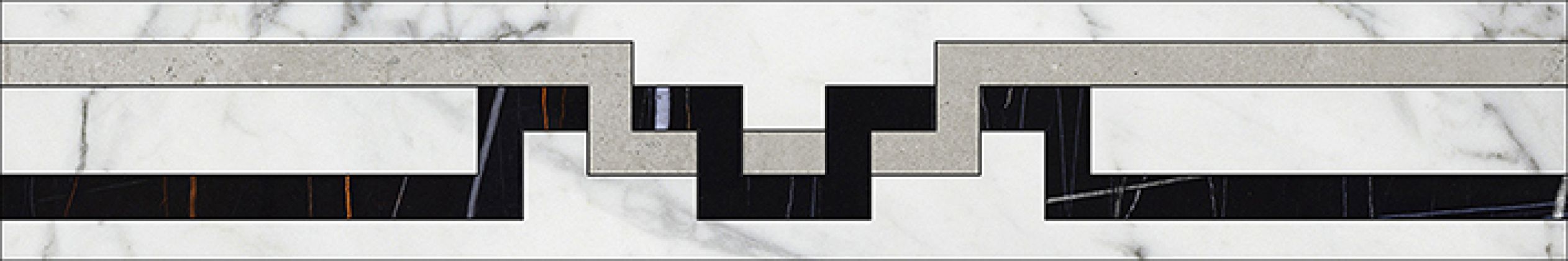 Marble Trend Фриз гидрорезка K-1000/MR/f01-cut/ Carrara 10x60 K-1000/MR/f01-cut/100x600x10