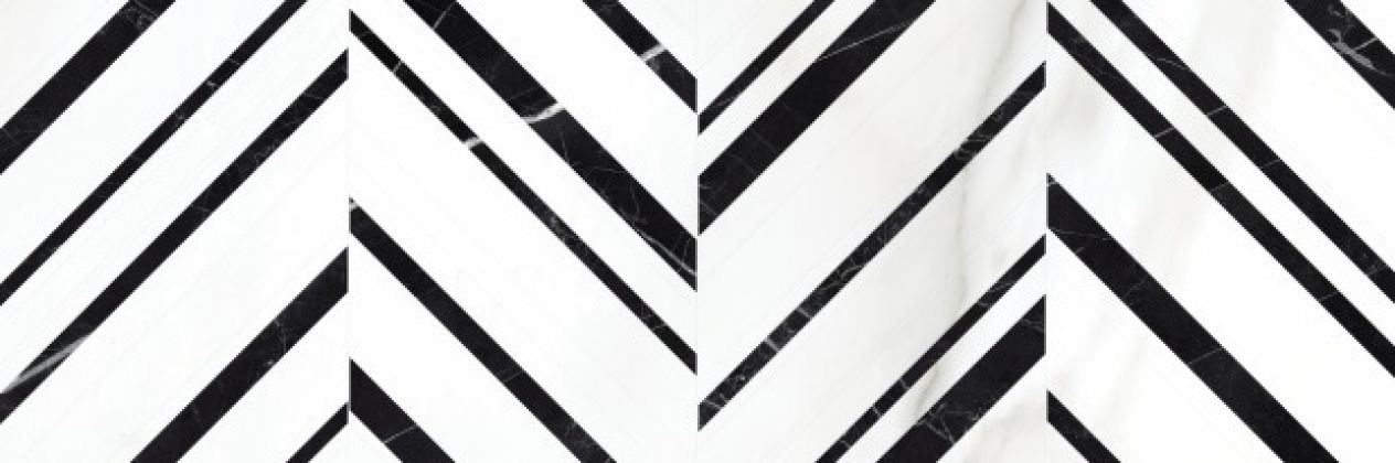 Плитка Gatsby черно-белый 25x75 GTU441
