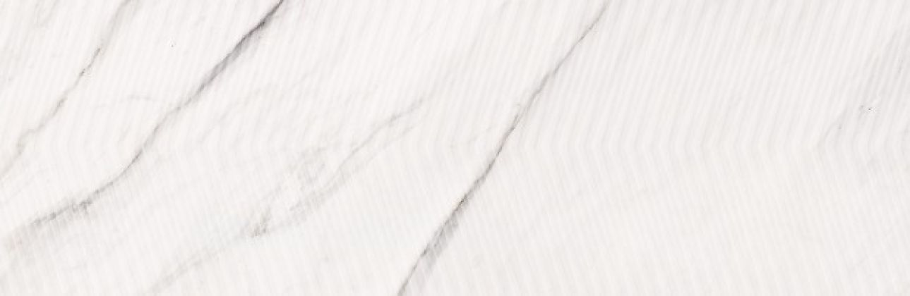 Плитка Carrara Chic рельеф шеврон белый 29x89 O-CCH-WTA052