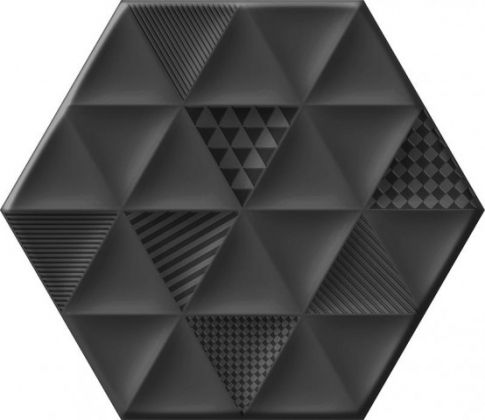 Malmo Hexa Black 23,2x26,7 15432