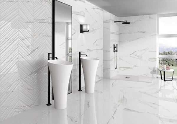 Selecta Carrara White Plus Rect. 40x120