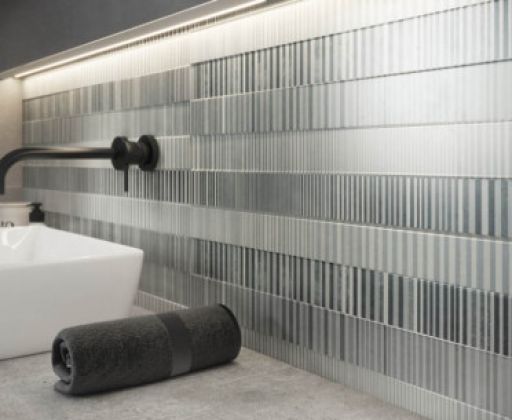 Плитка Concrete Stripes рельеф серый 29x89 O-CON-WTA092