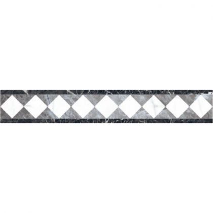 Black&White бордюр 10x60 K-60/LR/f01-cut