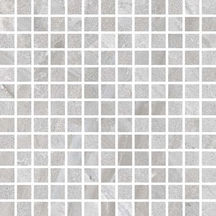 Mosaico Grey Leather 30x30