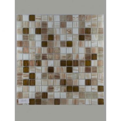 Keramograd Мозаика стеклянная, зеркальная Бежевая светлая 30,5x30,5 JS16