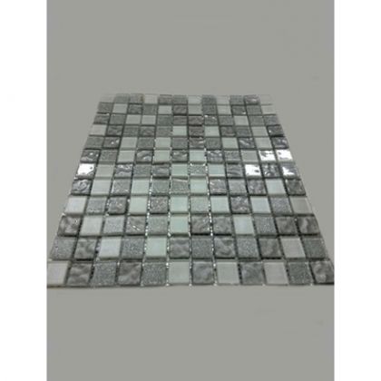 Keramograd Мозаика стеклянная, зеркальная Серебро 30x30 F40.47.52