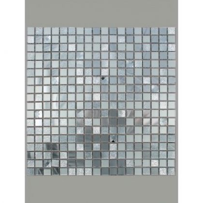 Keramograd Мозаика стеклянная, зеркальная Серебро 30x30 A1501