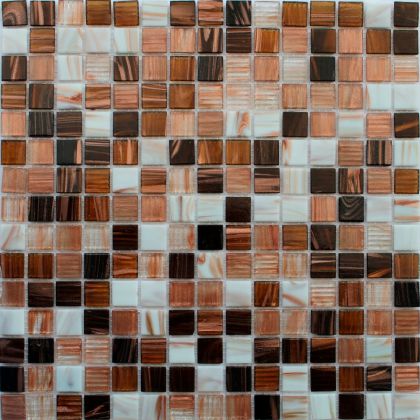 Keramograd Мозаика стеклянная, зеркальная Бежевая 30,5x30,5 JS12