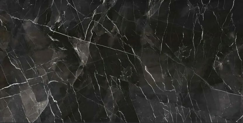 Kutahya Seramik Black Calacatta Kristal Rectified Parlak Nano 120x60 30320524801100