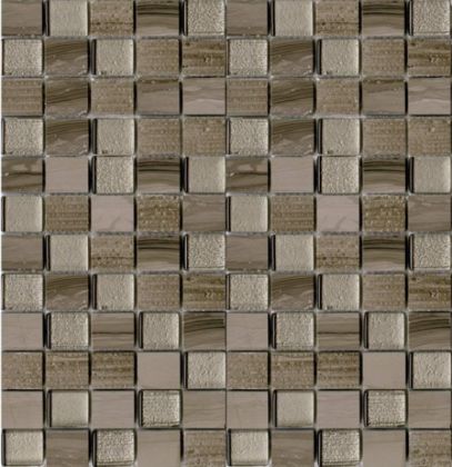 L`antic colonial Mosaicos Time Text Silk Wood 2,3x2,7 29,5x28,5