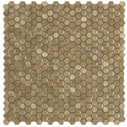 L`antic colonial Mosaics Collection Gravity Aluminium 3D Hexagon Gold 31x30,4 L241713641