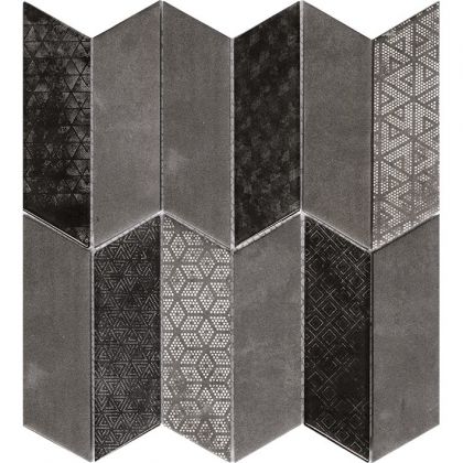 L`antic colonial Rhomboid Mosaics Black 29,8x29,8