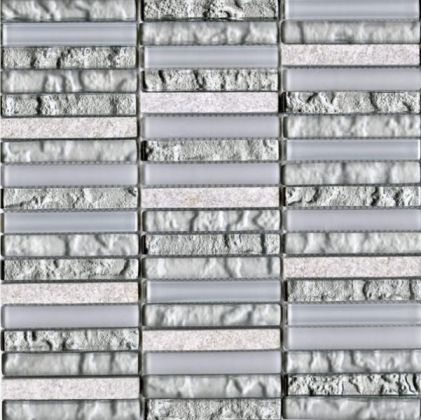 L`antic colonial Mosaicos Tecno Linear Silver White 29,8x30,5 L242521831