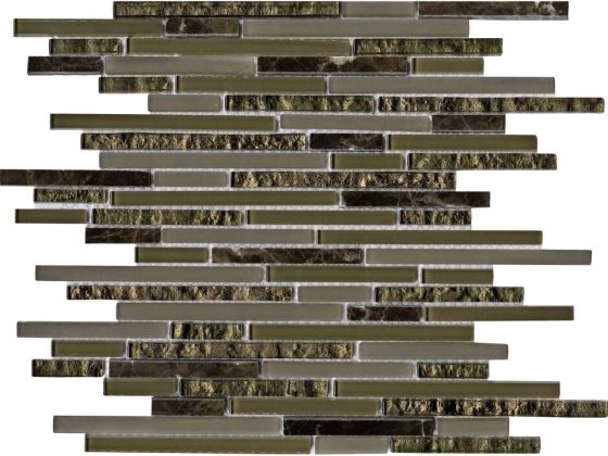 L`antic colonial Mosaicos Eternity Mini Strip Emperador 29,8x30,5