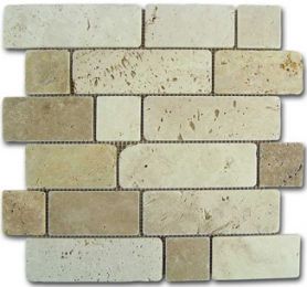 Mosaico Travertino Brick 184996 D-515