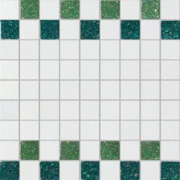 Mosaico Starlight Verde Bianco Musa