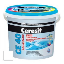 Затирка Ceresit CE 40 Aquastatic белая 2 кг