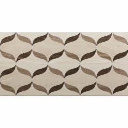 ETHEREAL Brown-L.Beige Geometric Decor Mix Glossy