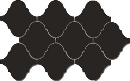 Мозаика Scale Alhambra Black matt
