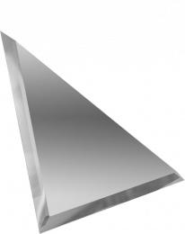Треугольная зеркальная серебряная плитка с фацетом