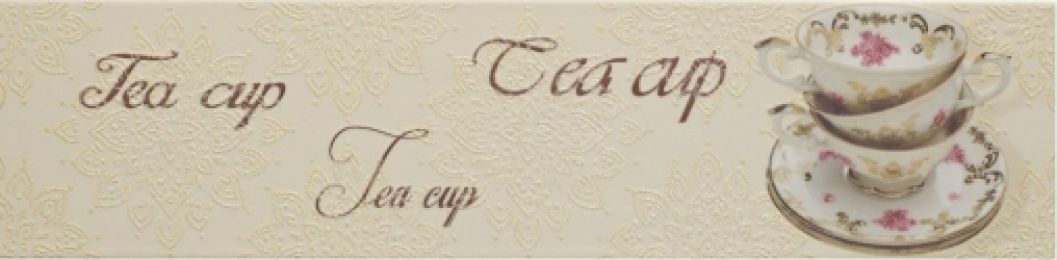 Декор Veronika Tea Cup Crema Brillo
