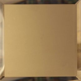 Квадратная зеркальная бронзовая матовая плитка с фацетом 10мм - 250х250 мм/10шт