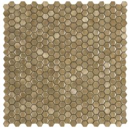 L`antic colonial Mosaics Collection Gravity Aluminium 3D Hexagon Gold