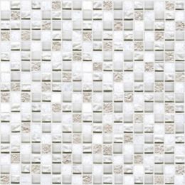 L`antic colonial Mosaics Collection Imperia Mix Silver White