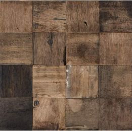 L`antic colonial Mosaics Collection Wood Square Aged