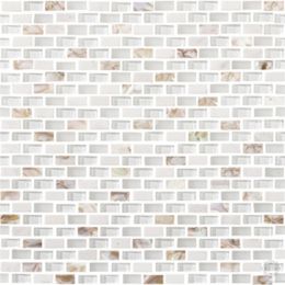 L`antic colonial Mosaics Collection Tribal Pearl White (1x2)