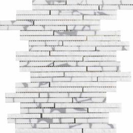 L`antic colonial Mosaics Collection Lines Safary Mini Strip Grey