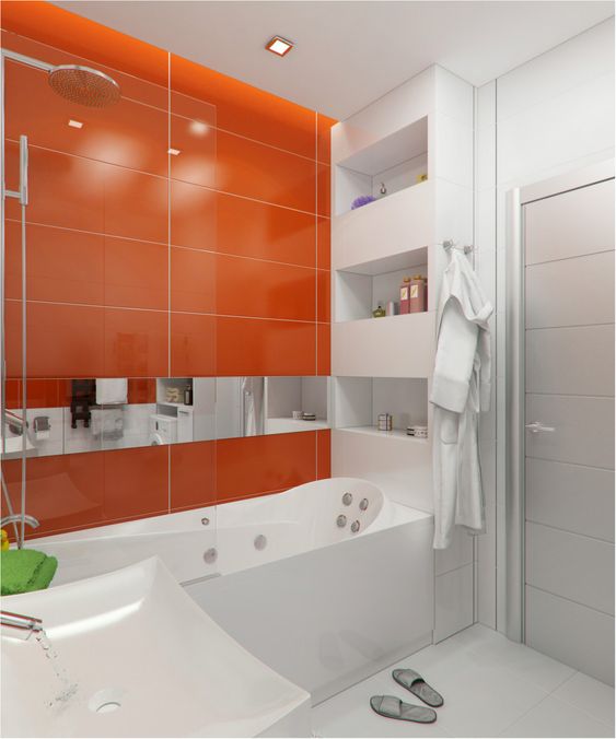 оранжевая ванна
