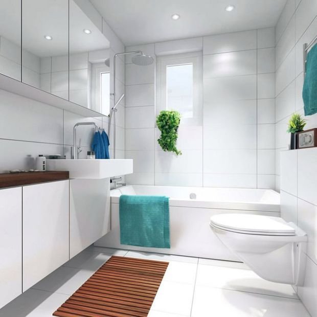 Какую плитку выбрать для маленькой ванной комнаты в 2023 году -  фото-примеры дизайна, рекомендации